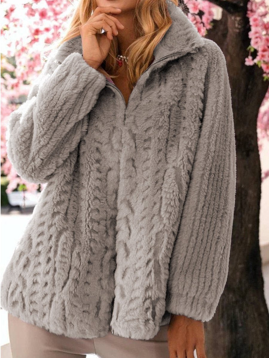 Warm Lamb Fur Coat