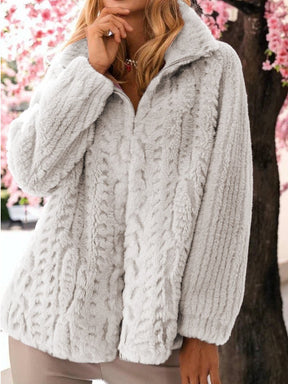 Warm Lamb Fur Coat