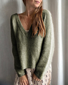 V-neck Capules Sweater