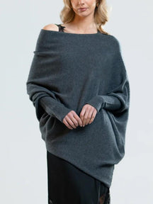 Soft Batwing Sleeve Loose Sweater