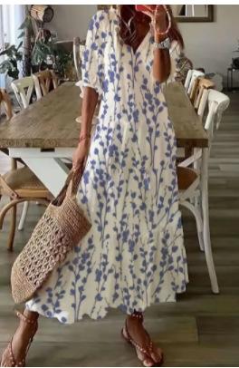 Hot Floral Casual Maxi Dress