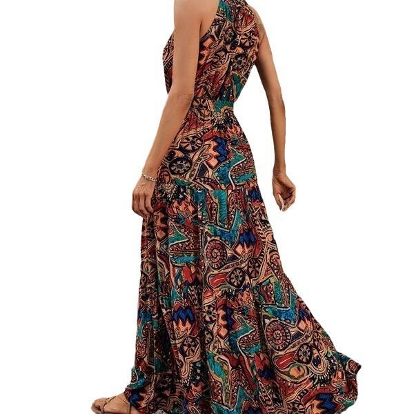 Vintage Halter Neck Boho Dress