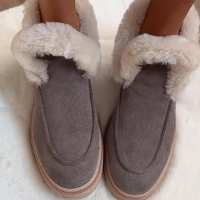 Flat Padded Shoes Slip-on Casual Snow Boots