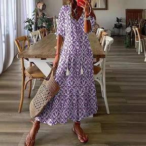 Hot Floral Casual Maxi Dress