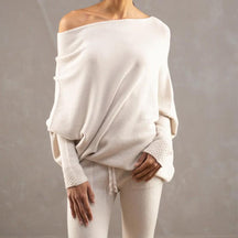 Soft Batwing Sleeve Loose Sweater