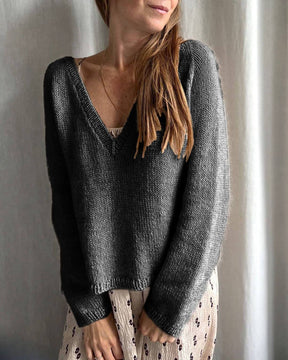 V-neck Capules Sweater