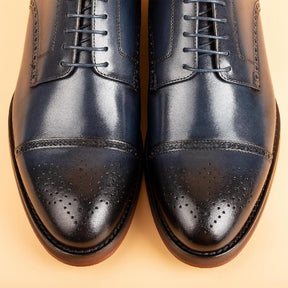 Brogue Carved Leather Shoes Fashion Genuine Leather Formal Oxford Leather Shoes