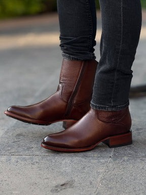 New Arrival Men's Leather Pointed Toe Casual Ankle Boots