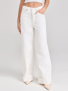 White Wide-leg Pants