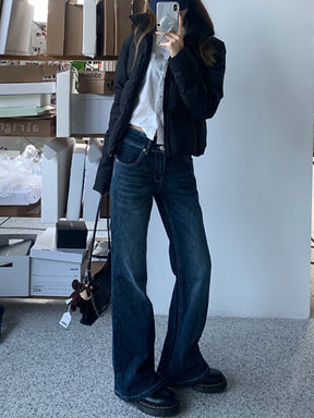2024 Autumn and Winter Slim Fit Casual Floor-Mopping Trousers