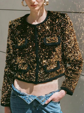 Stylish Sequin Jacket