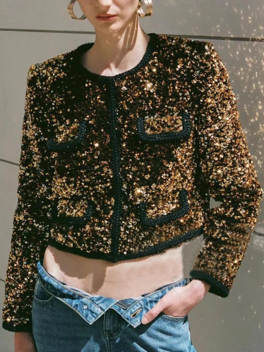 Stylish Sequin Jacket