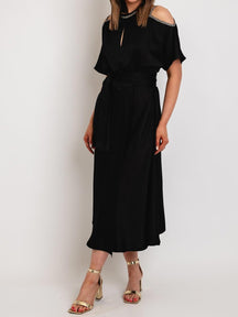 Stylish Off-the-shoulder Midi Dress