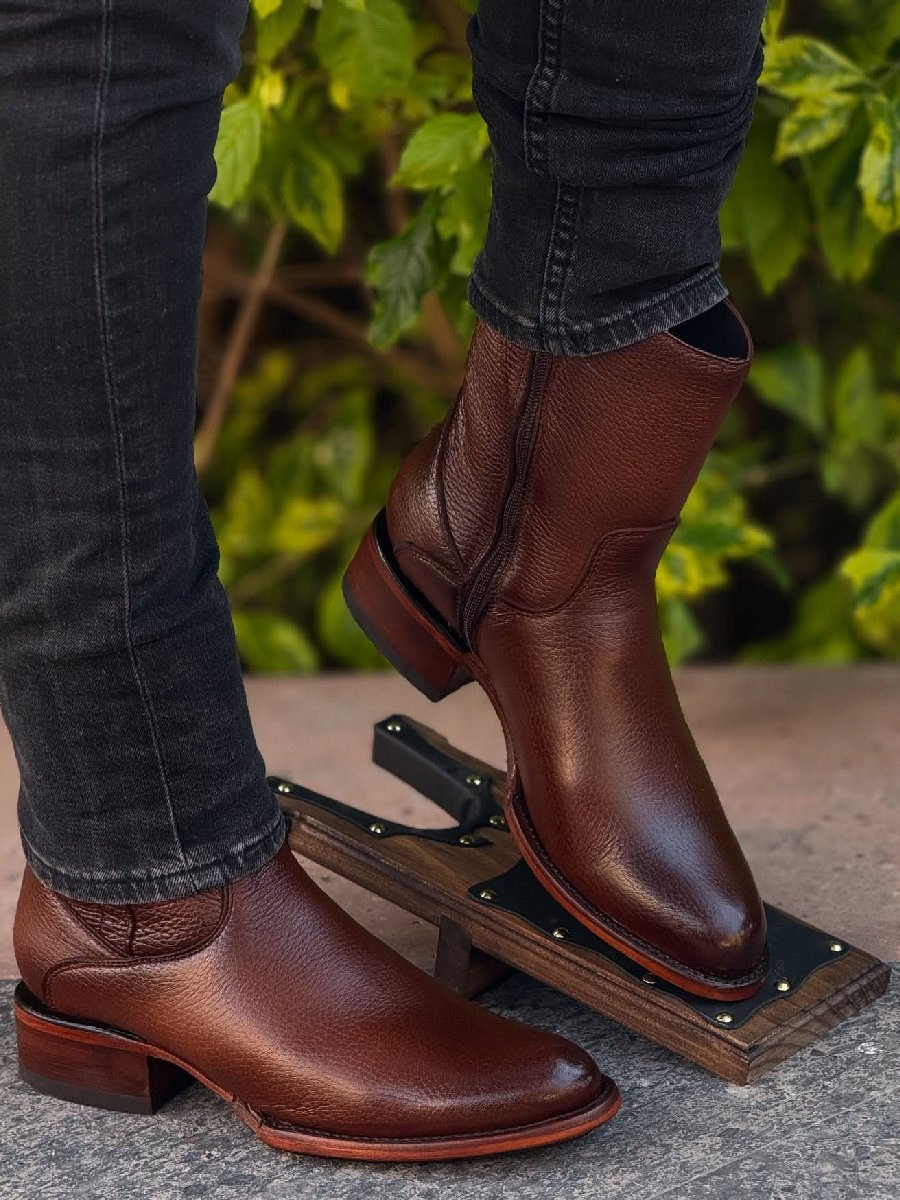 New Arrival Men's Leather Pointed Toe Casual Ankle Boots