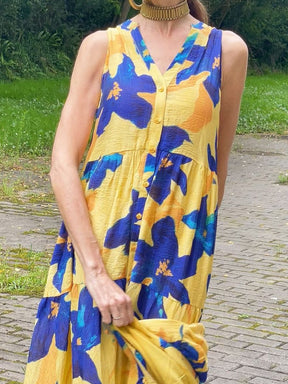 Retro Print Dress