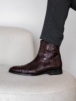 Men's High Top Formal Business Leather Boots