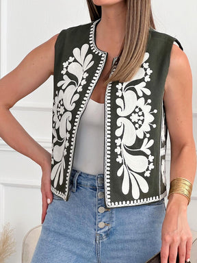 Embroidered Vest