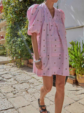 Pink Floral Dress