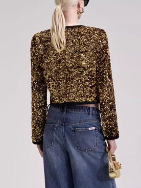 Stylish Sequin Jacket