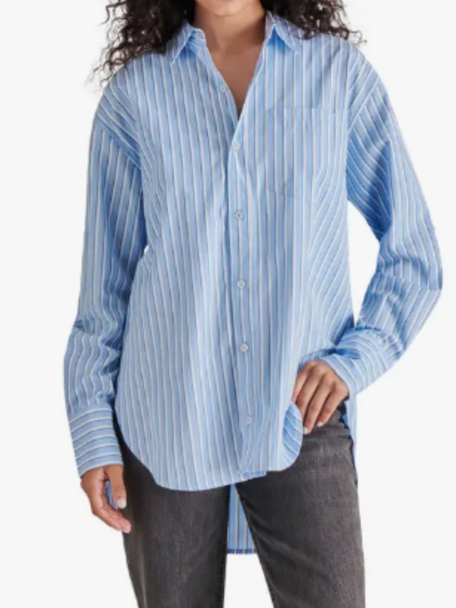 Stripe Button-Up Shirt