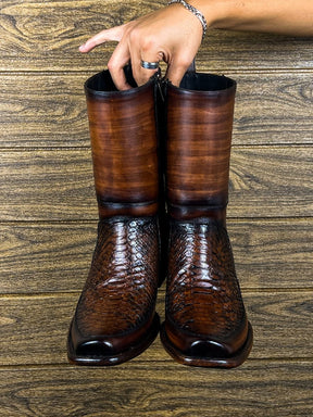 Western Cowboy Boots Trendy Men's Shoes Workwear Fashion Retro Boots