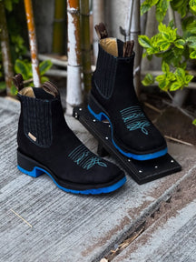 Embroidered Sleeve Chelsea Martin Boots