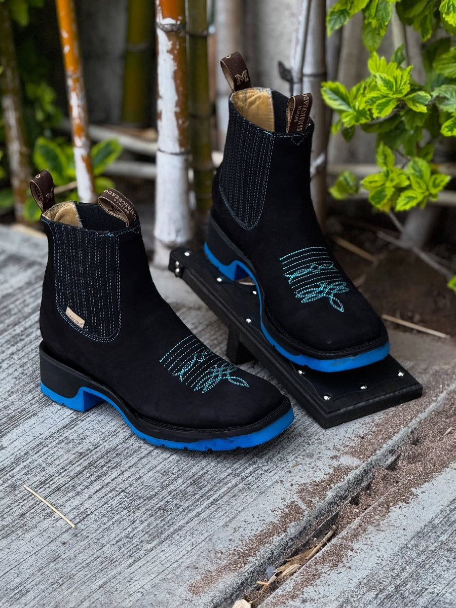 Embroidered Sleeve Chelsea Martin Boots