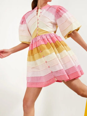 Ice-cream Pink Short Dress