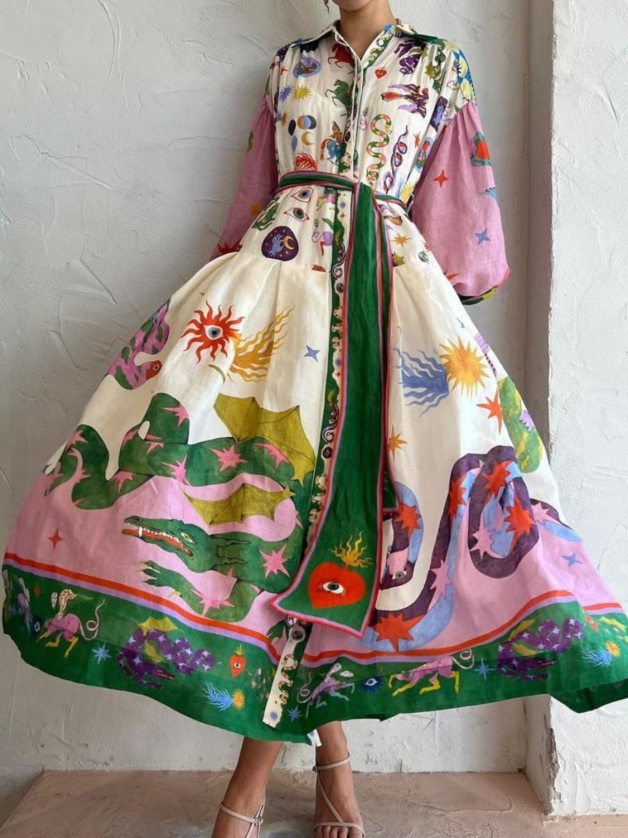 2024 Retro French Palace Style Dress