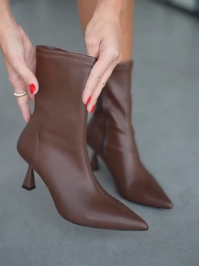 New Pointed High Heel Ankle Boots