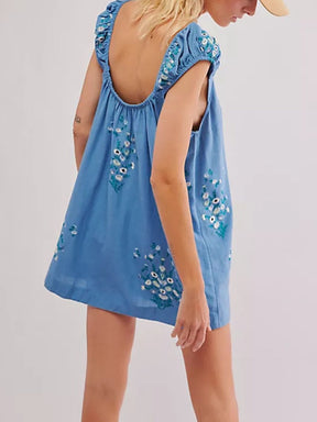 Printed Sling Summer Dress