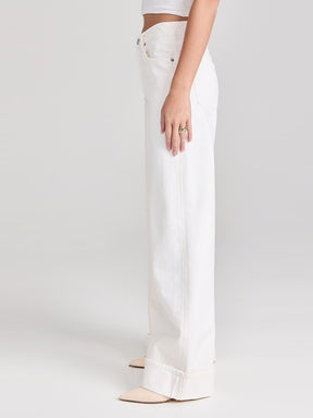 White Wide-leg Pants