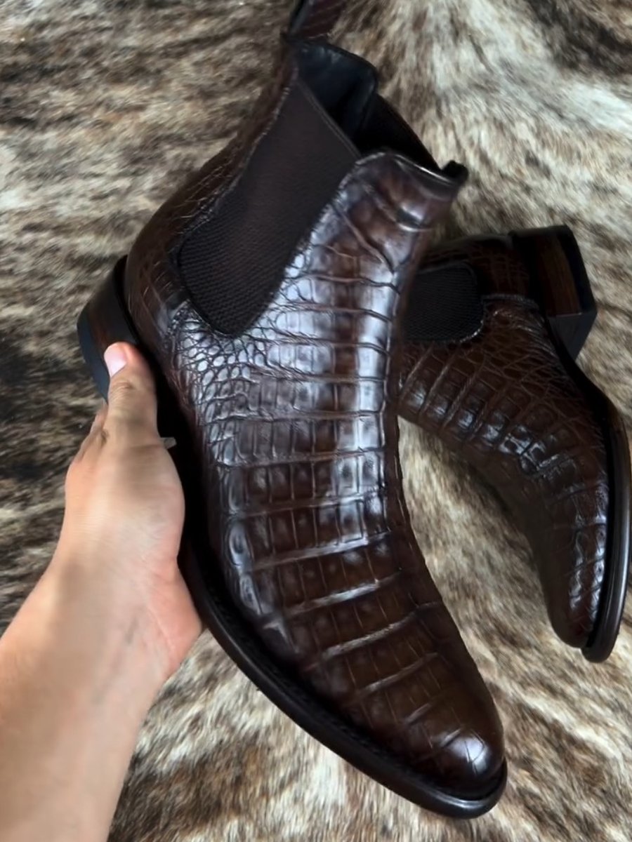Chelsea Boots High Top Large Size Leather Boots Ankle Boots