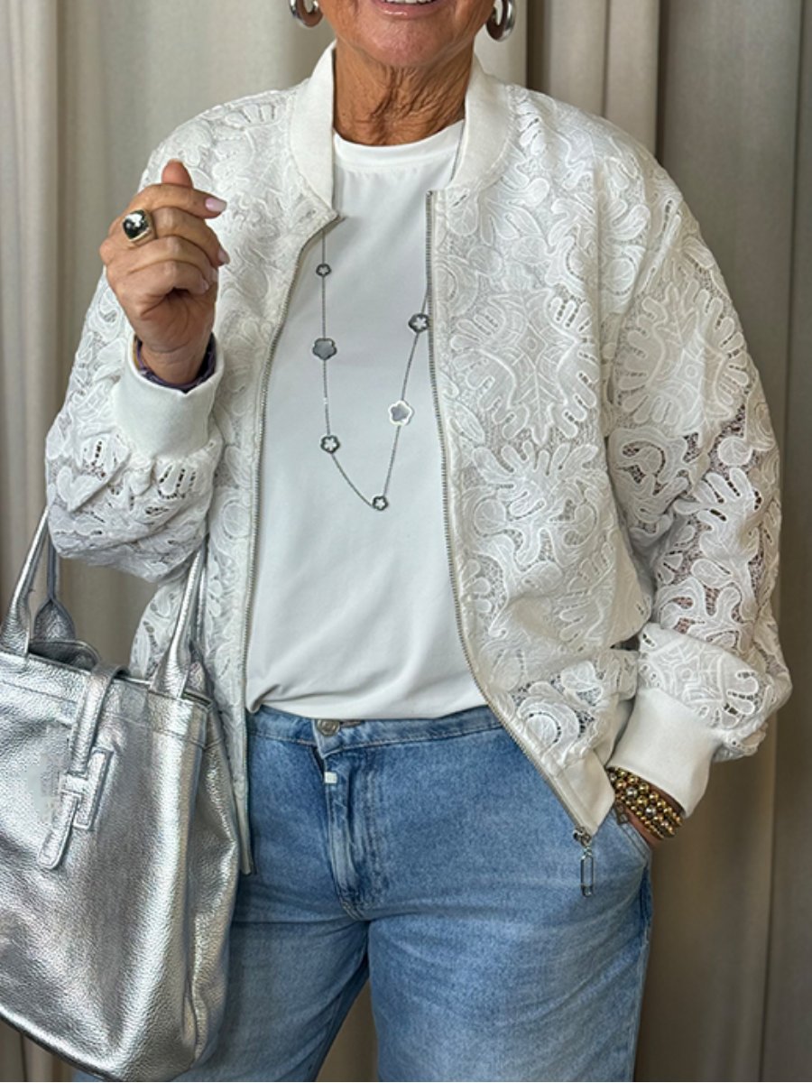 The Lace Bomber Jacket