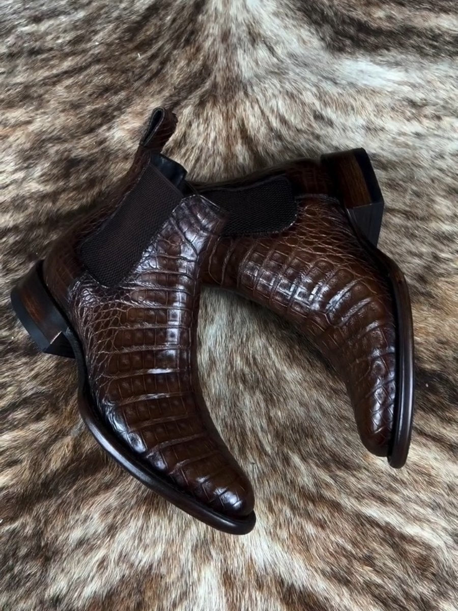 Chelsea Boots High Top Large Size Leather Boots Ankle Boots