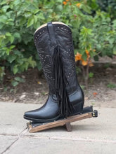Pointed Toe Martin BootsMid-tube Tassel Boots Ethnic Retro Women's Shoes