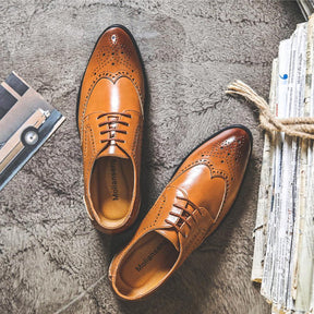 Formal Fashion Retro Brogue Men's Shoes