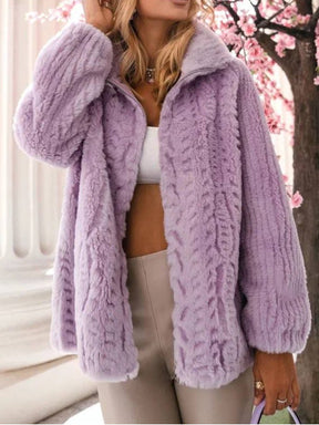 Warm Lamb Fur Coat