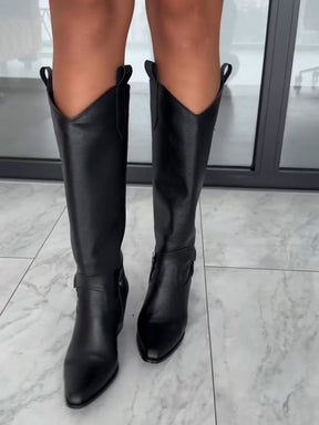 Black Pointed Toe Boots