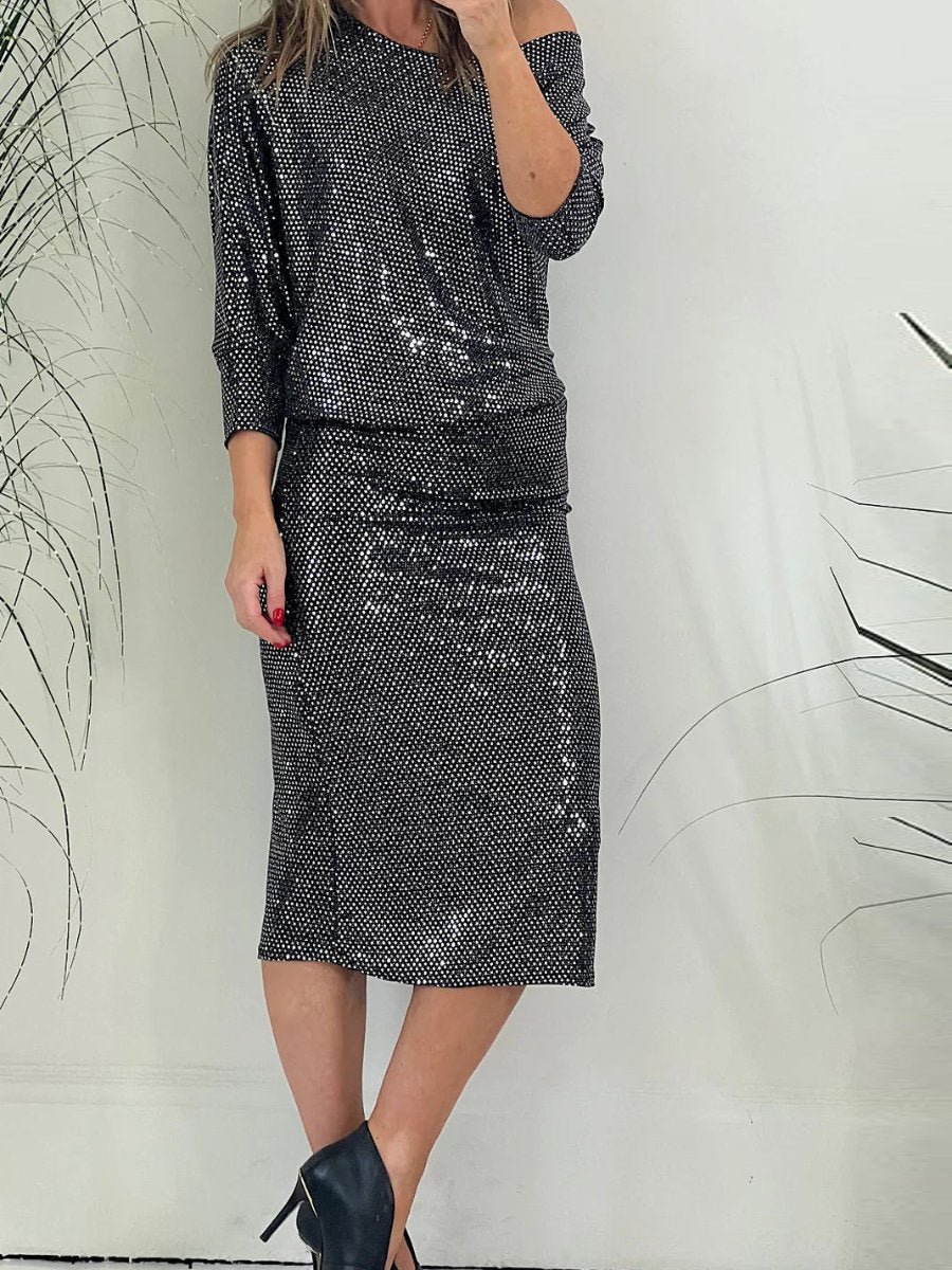 Sequin Midi Dress For Events