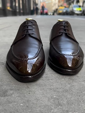 Low-top Pointed Toe Leather Casual Shoes