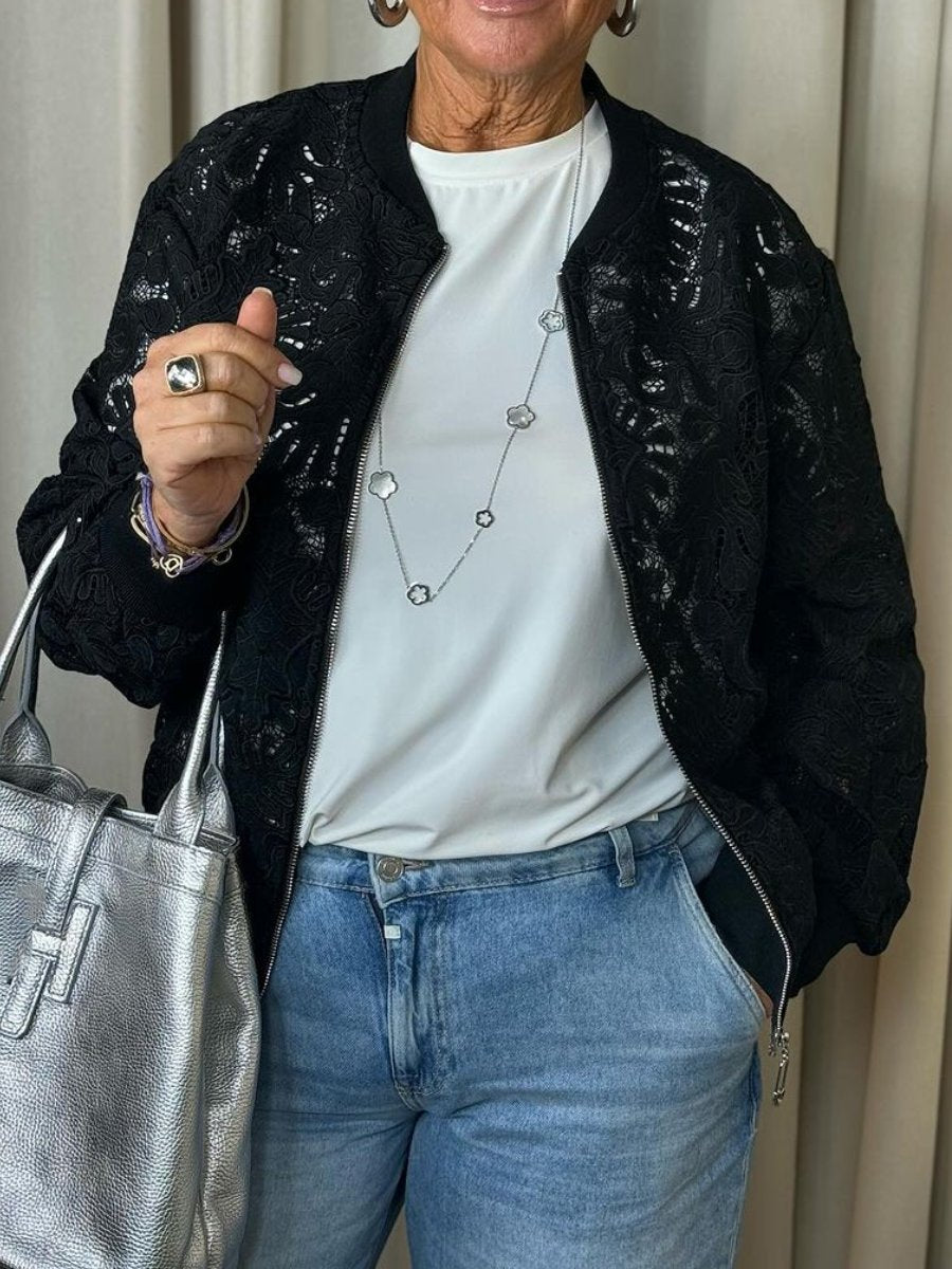 The Lace Bomber Jacket