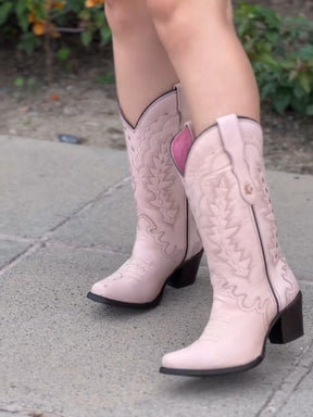 Chunky Heel high-top Cowboy Boots