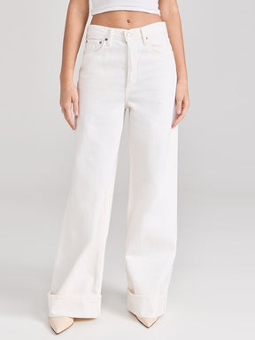 White Wide-leg Pants