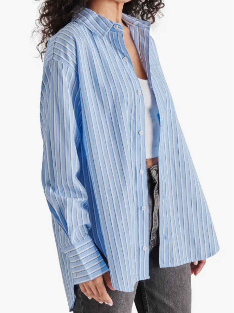 Stripe Button-Up Shirt