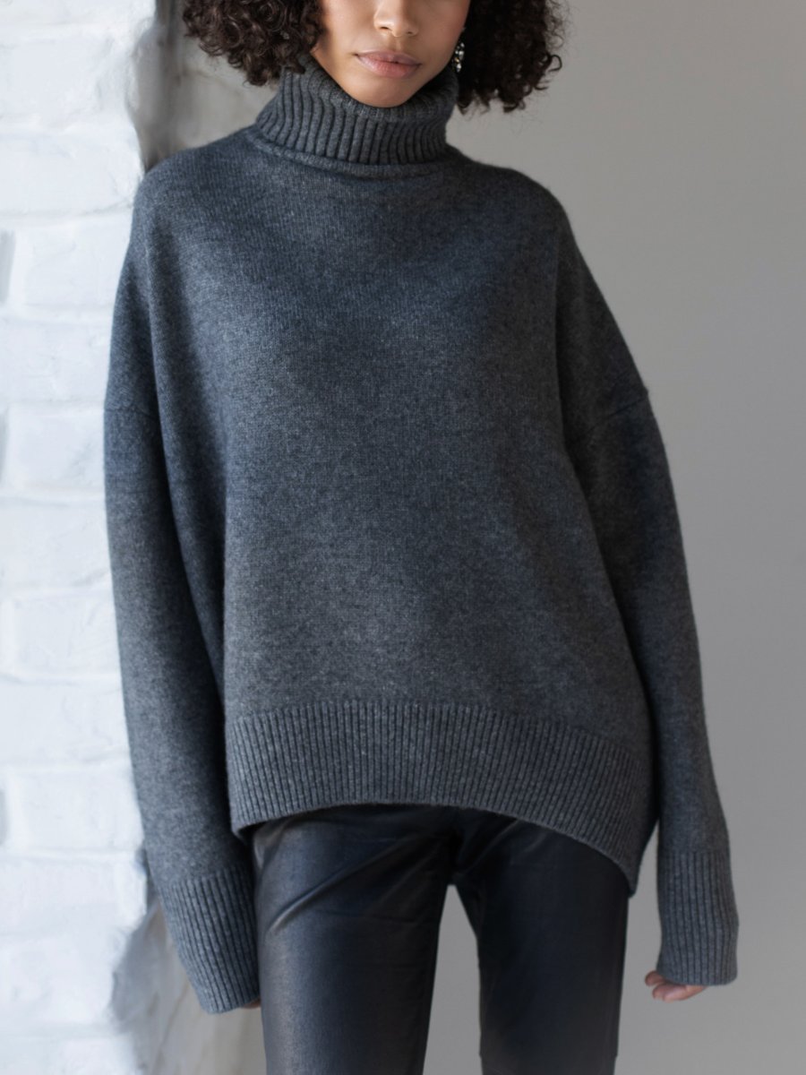 Pure Color Casual Sweater