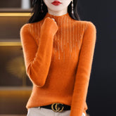 Half High Neck Loose Sweater