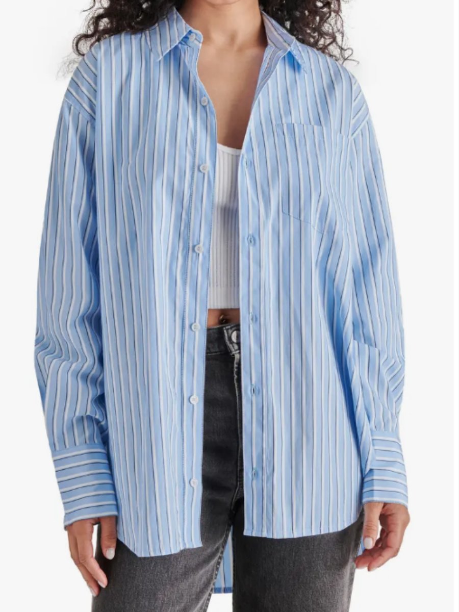 Stripe Button-Up Shirt