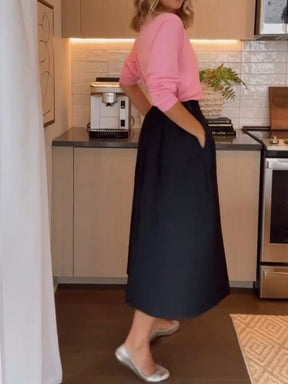 Black Pocket Skirt