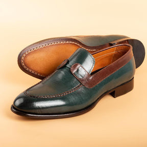 Handmade Loafers Trendy Cowhide Leather Men's Shoes